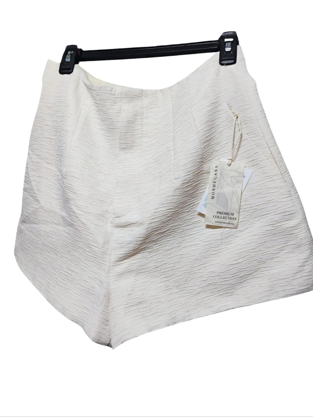 ❤️Cream Textured High-Waist Women’s Shorts